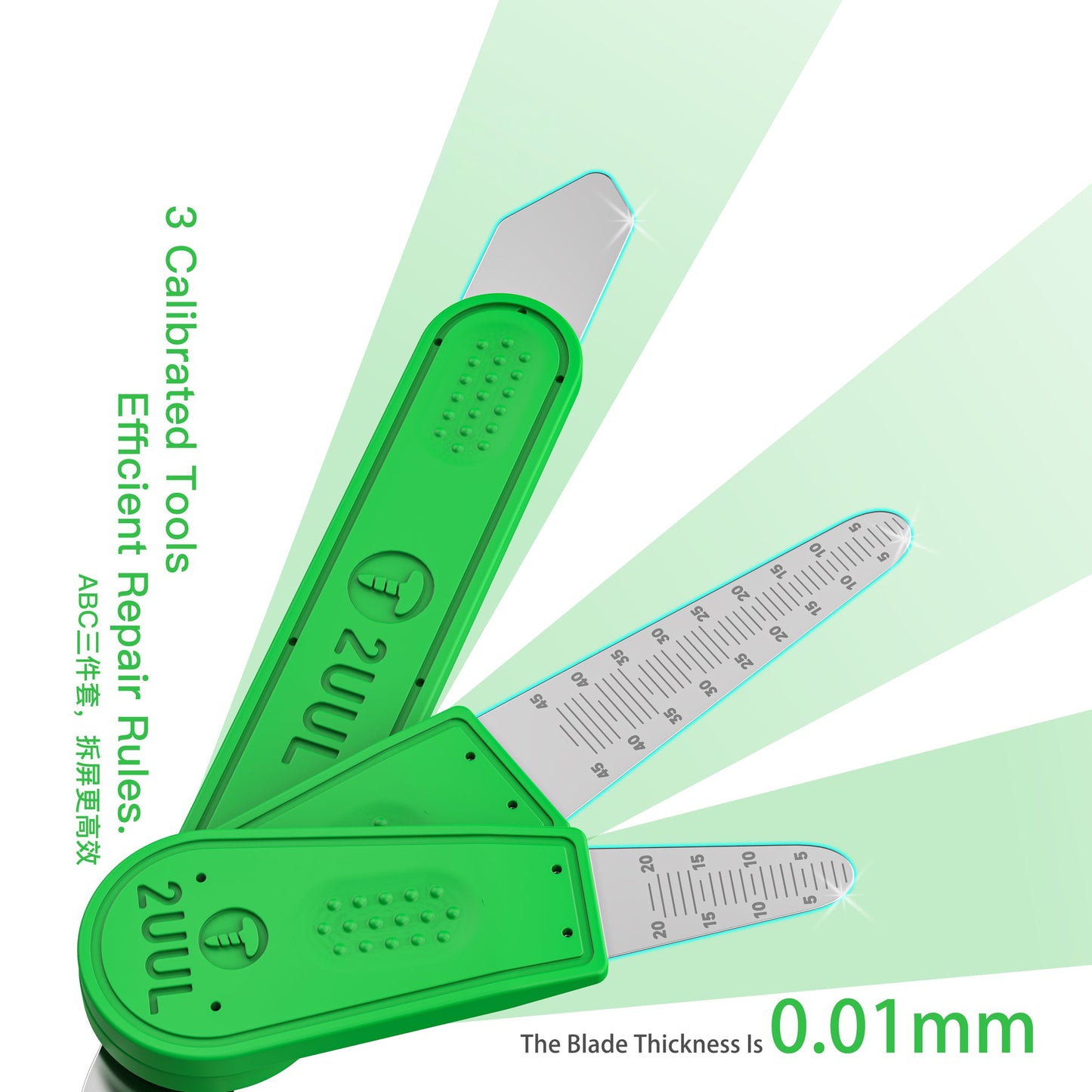 Clips Metalic 2UUL DA89, 3in1