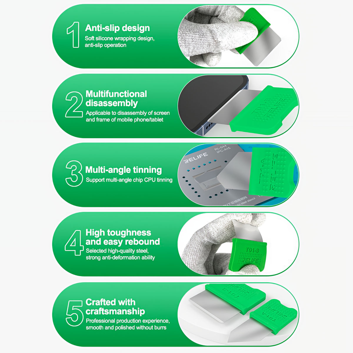 Clips Metalic Relife TD1, 2in1