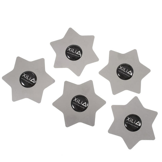Clips Metalic Xili Hexagon, Set 5 bucati