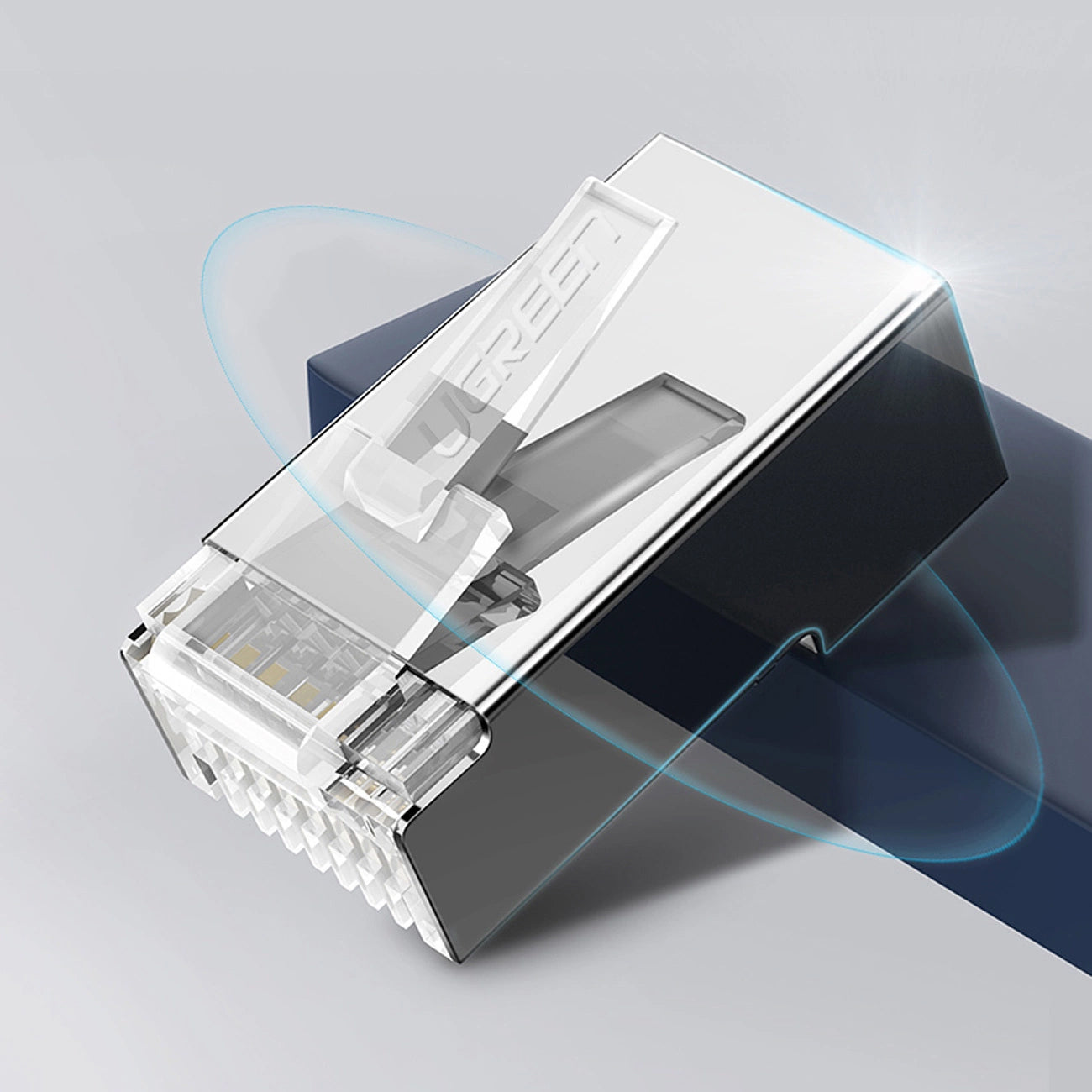 Conector Retea UGREEN NW111, RJ45, Cat6, Set 50 bucati