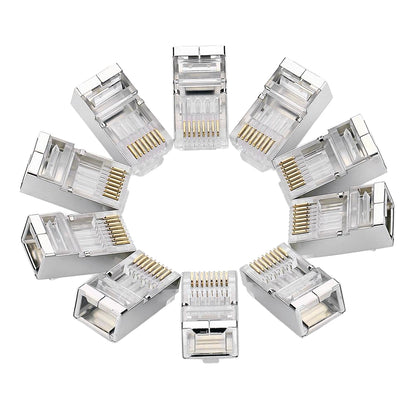 Conector Retea UGREEN NW111, RJ45, Cat6, Set 10 bucati