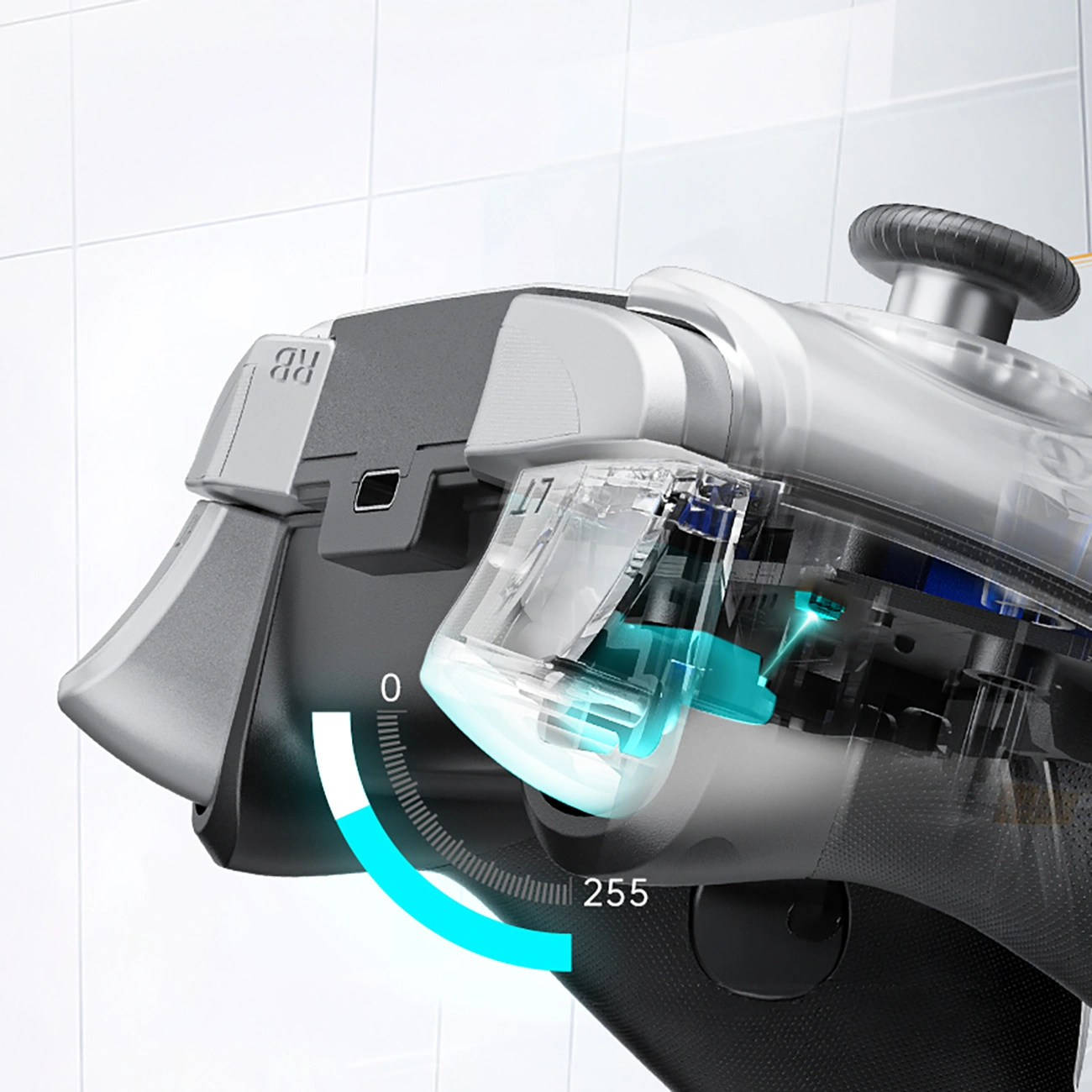 Controller Machenike G5Pro Max, cu Statie de Incarcare, Gri