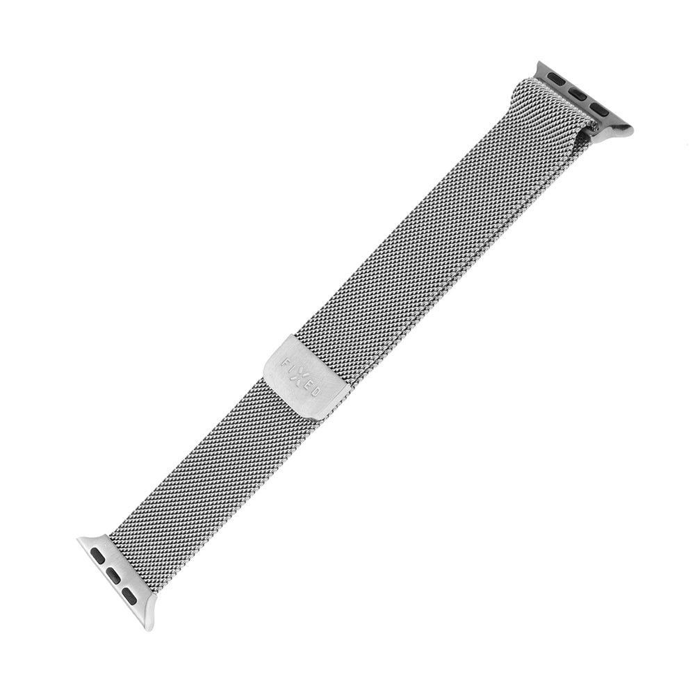 Curea Fixed Mesh pentru Apple Watch 42mm / 41mm / 40mm / 38mm Series, Argintie