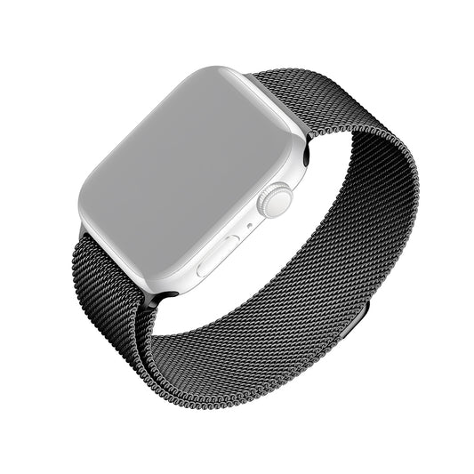 Curea Fixed Mesh pentru Apple Watch 42mm / 41mm / 40mm / 38mm Series, Neagra
