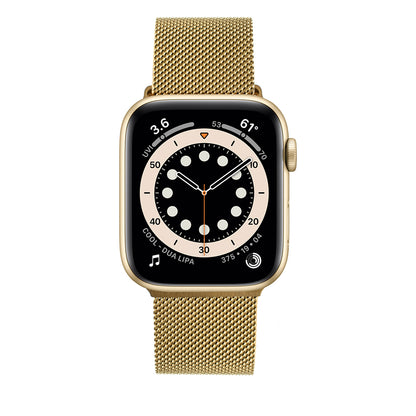 Curea Fixed Mesh pentru Apple Watch 49mm / 46mm / 45mm / 44mm / 42mm Series, Aurie