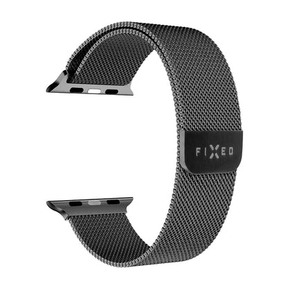 Curea Fixed Mesh pentru Apple Watch 49mm / 46mm / 45mm / 44mm / 42mm Series, Neagra