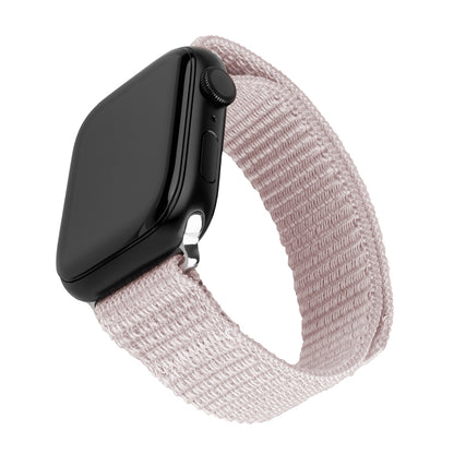 Curea Fixed Nylon Sporty pentru Apple Watch 49mm / 46mm / 45mm / 44mm / 42mm Series, Roz Aurie