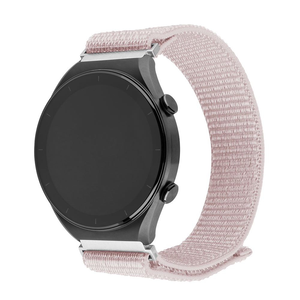 Curea Fixed Nylon Sporty pentru Huawei Watch / Xiaomi Watch Series, 22mm, Roz Aurie