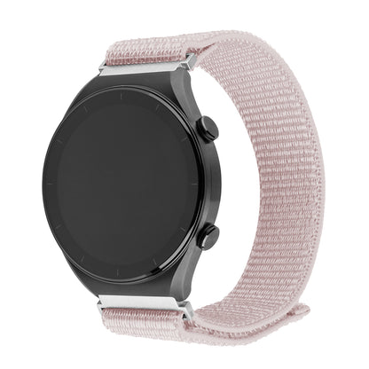 Curea Fixed Nylon Sporty pentru Huawei Watch / Xiaomi Watch Series, 22mm, Roz Aurie