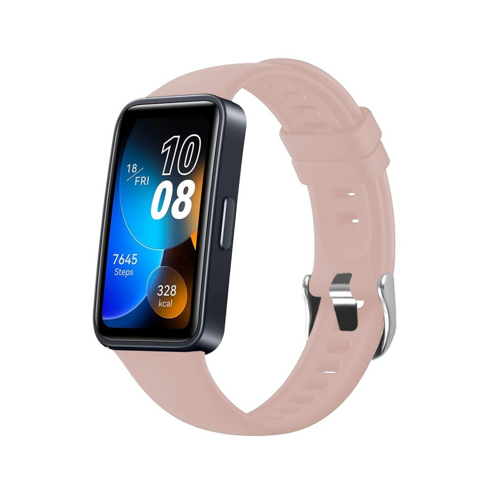 Curea Fixed Silicone pentru Huawei Band 10 / 9 / 8, Roz