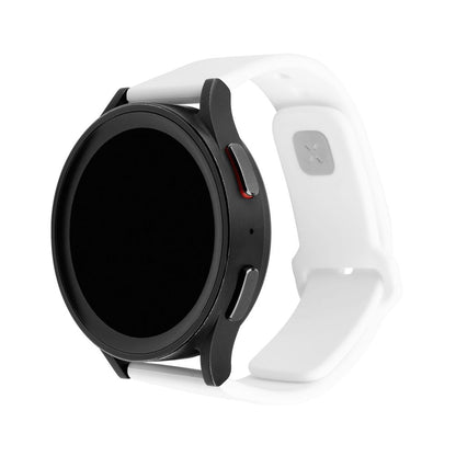 Curea Fixed Silicone Sporty pentru Huawei Watch / Xiaomi Watch Series, 22mm, Alba