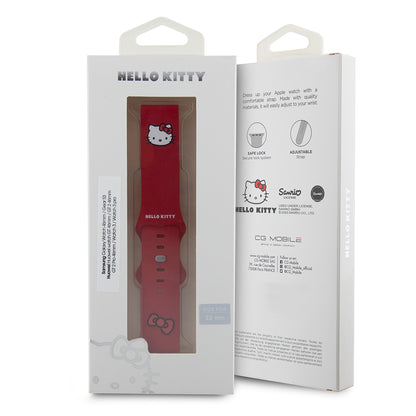 Curea Hello Kitty Silicone Kitty Head pentru Samsung Galaxy Watch / Huawei Watch 46mm / 45mm / 41mm Series, Rosie