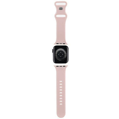 Curea Hello Kitty Silicone Tags Graffiti pentru Apple Watch 42mm / 41mm / 40mm / 38mm Series, Roz