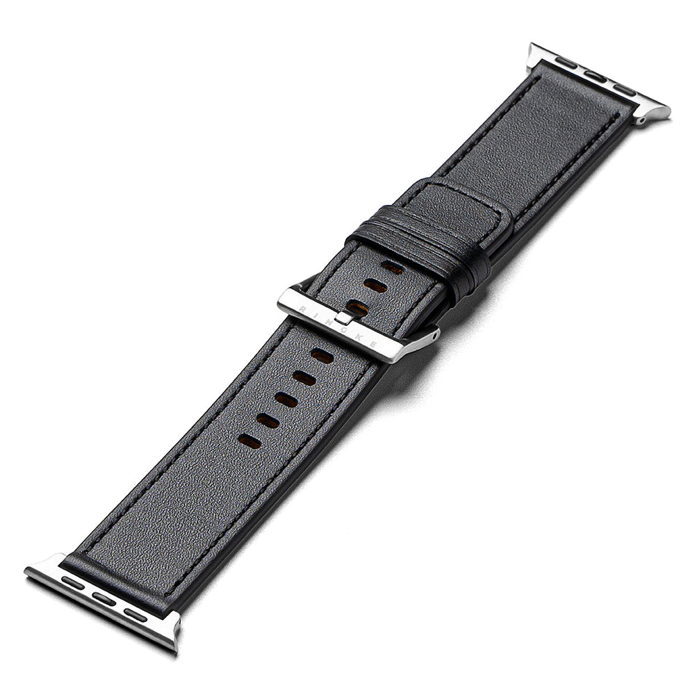 Curea Ringke Leather One pentru Apple Watch 49mm / 46mm / 45mm / 44mm / 42mm Series, Neagra
