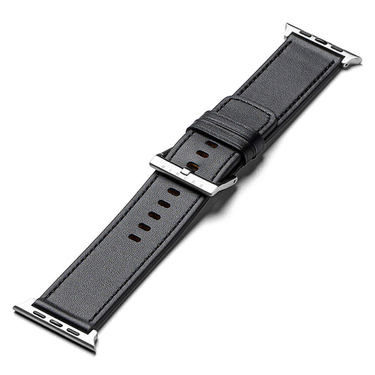 Curea Ringke Leather One pentru Apple Watch 49mm / 46mm / 45mm / 44mm / 42mm Series, Neagra