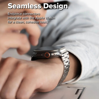 Curea Ringke Metal One Air pentru Apple Watch 49mm / 46mm / 45mm / 44mm Series, Argintie