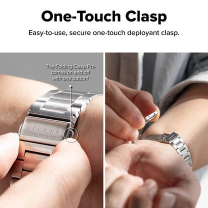 Curea Ringke Metal One Air pentru Apple Watch 49mm / 46mm / 45mm / 44mm Series, Argintie