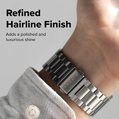 Curea Ringke Metal One Air pentru Apple Watch 49mm / 46mm / 45mm / 44mm Series, Argintie