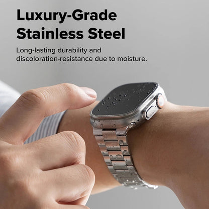 Curea Ringke Metal One Air pentru Apple Watch 49mm / 46mm / 45mm / 44mm Series, Argintie