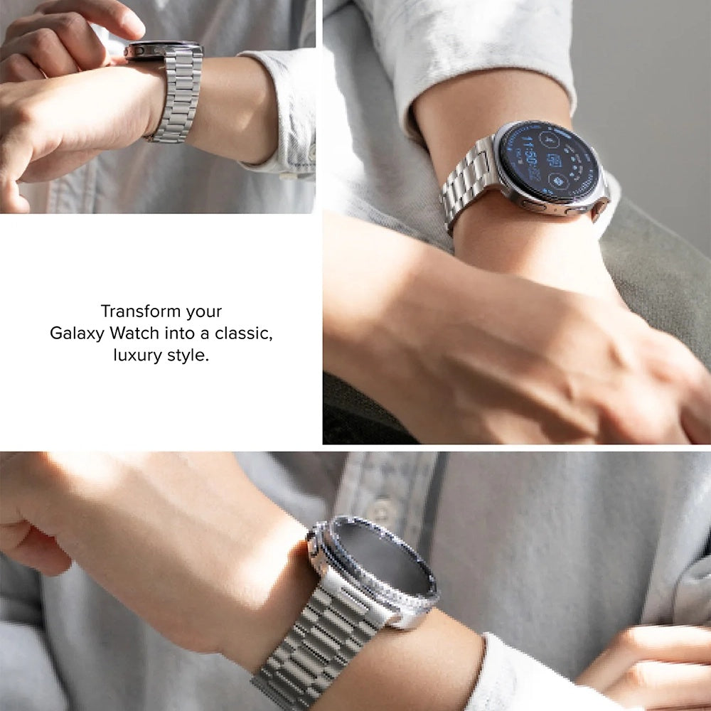 Curea Ringke Metal One Air pentru Samsung Galaxy Watch8 / Watch8 Classic Series, Argintie