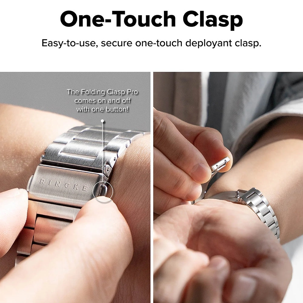 Curea Ringke Metal One Air pentru Samsung Galaxy Watch8 / Watch8 Classic Series, Argintie