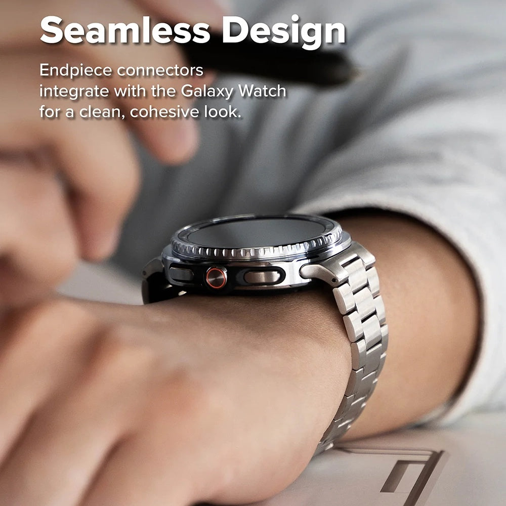 Curea Ringke Metal One Air pentru Samsung Galaxy Watch8 / Watch8 Classic Series, Argintie