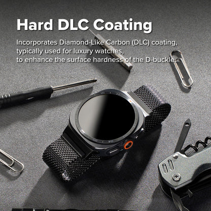 Curea Ringke Metal One Mesh pentru Samsung Galaxy Watch Ultra2, Neagra