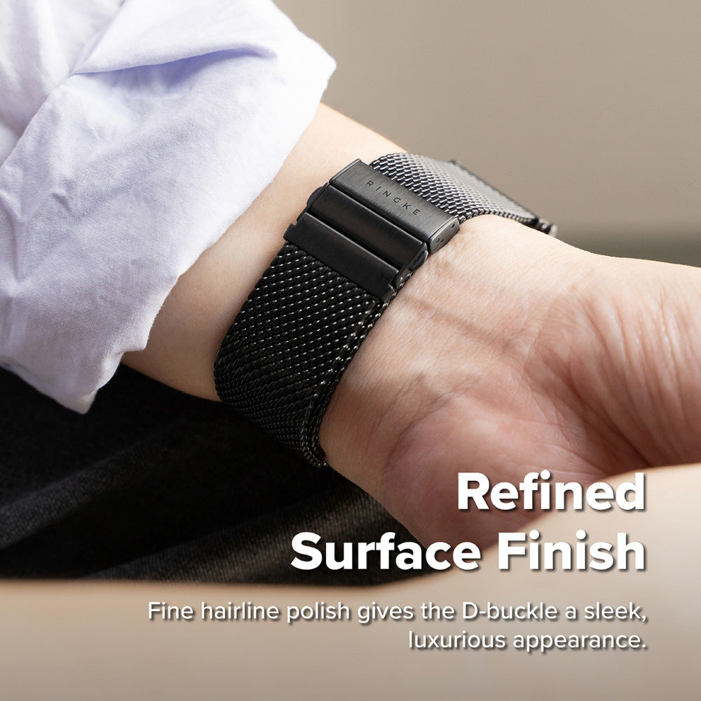 Curea Ringke Metal One Mesh pentru Samsung Galaxy Watch Ultra2, Neagra