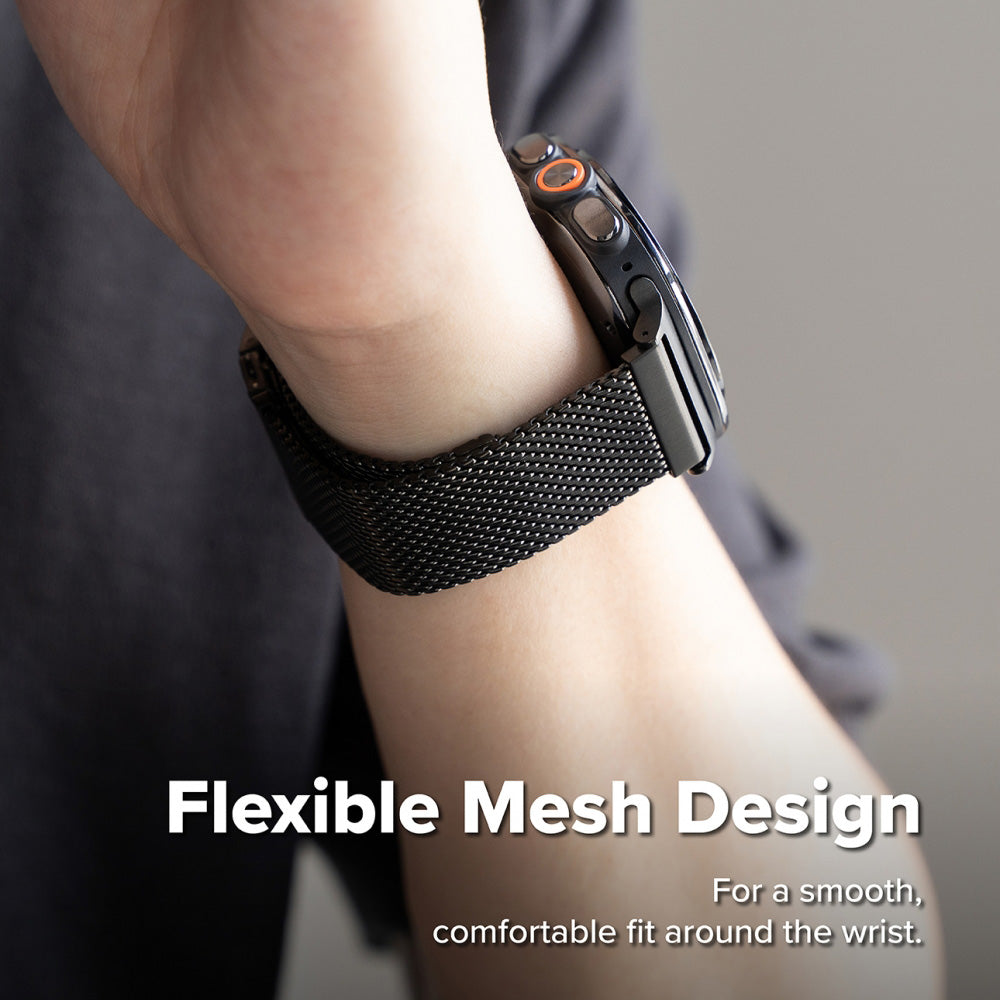 Curea Ringke Metal One Mesh pentru Samsung Galaxy Watch Ultra2, Neagra