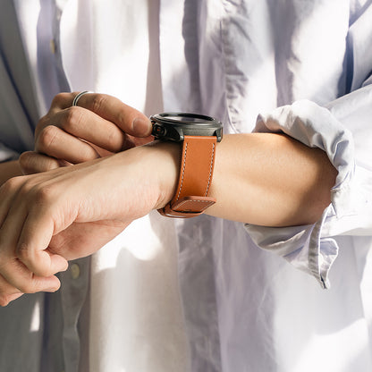 Curea Ringke One Basic Bold pentru Fossil Watch / Mobvoi Watch / Suunto Watch Series, 24mm, Maro