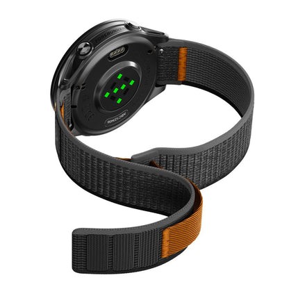 Curea Spigen Athlex Air 2 pentru Garmin Watch Venu / Forerunner Series, 22mm, Neagra Portocalie AMP11425