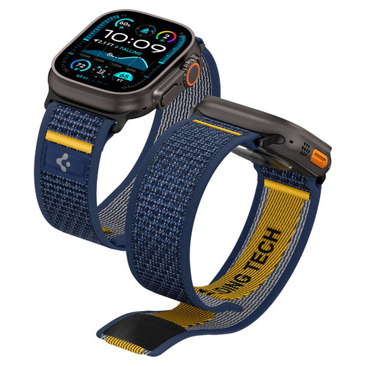 Curea Spigen Athlex Air pentru Apple Watch 49mm / 46mm / 45mm / 44mm Series, Bleumarin