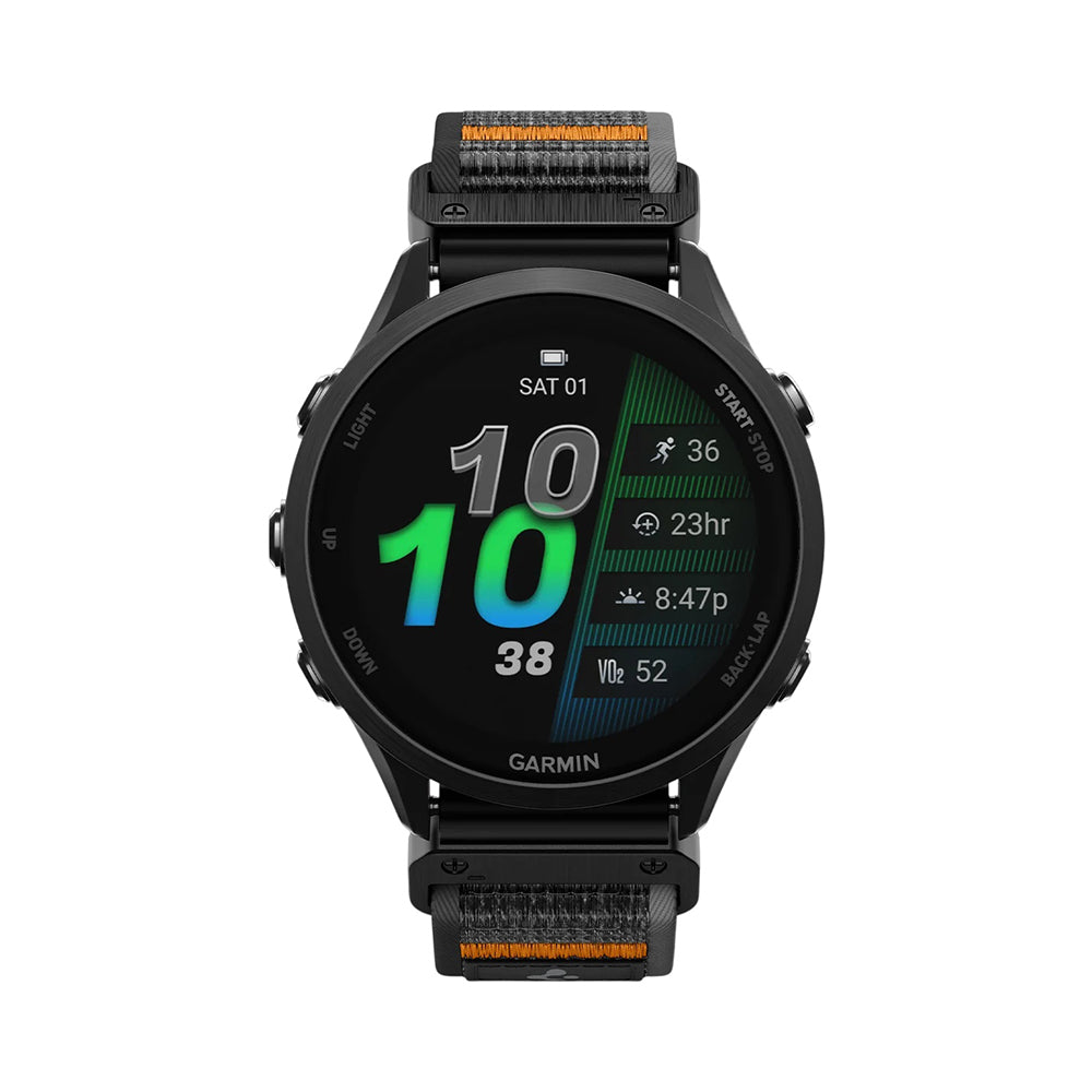 Curea Spigen Athlex Air pentru Garmin Watch Fenix / Forerunner / Approach Series, 22mm, Neagra Portocalie AMP11426