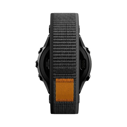Curea Spigen Athlex Air pentru Garmin Watch Fenix / Forerunner / Approach Series, 22mm, Neagra Portocalie AMP11426