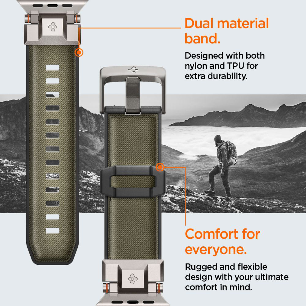 Curea Spigen DuraPro Armor pentru Apple Watch 49mm / 46mm / 45mm / 44mm / 42mm Series, Verde