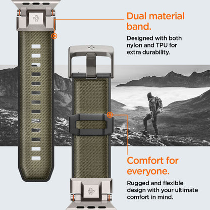 Curea Spigen DuraPro Armor pentru Apple Watch 49mm / 46mm / 45mm / 44mm / 42mm Series, Verde