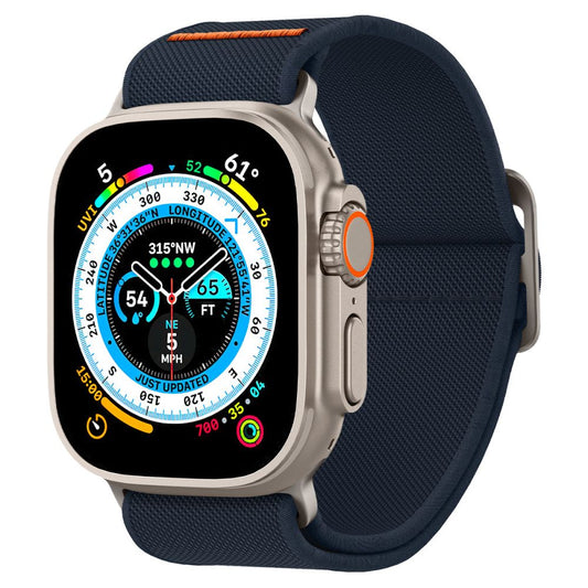 Curea Spigen Fit Lite Ultra pentru Apple Watch 49mm / 46mm / 45mm / 44mm / 42mm Series, Bleumarin