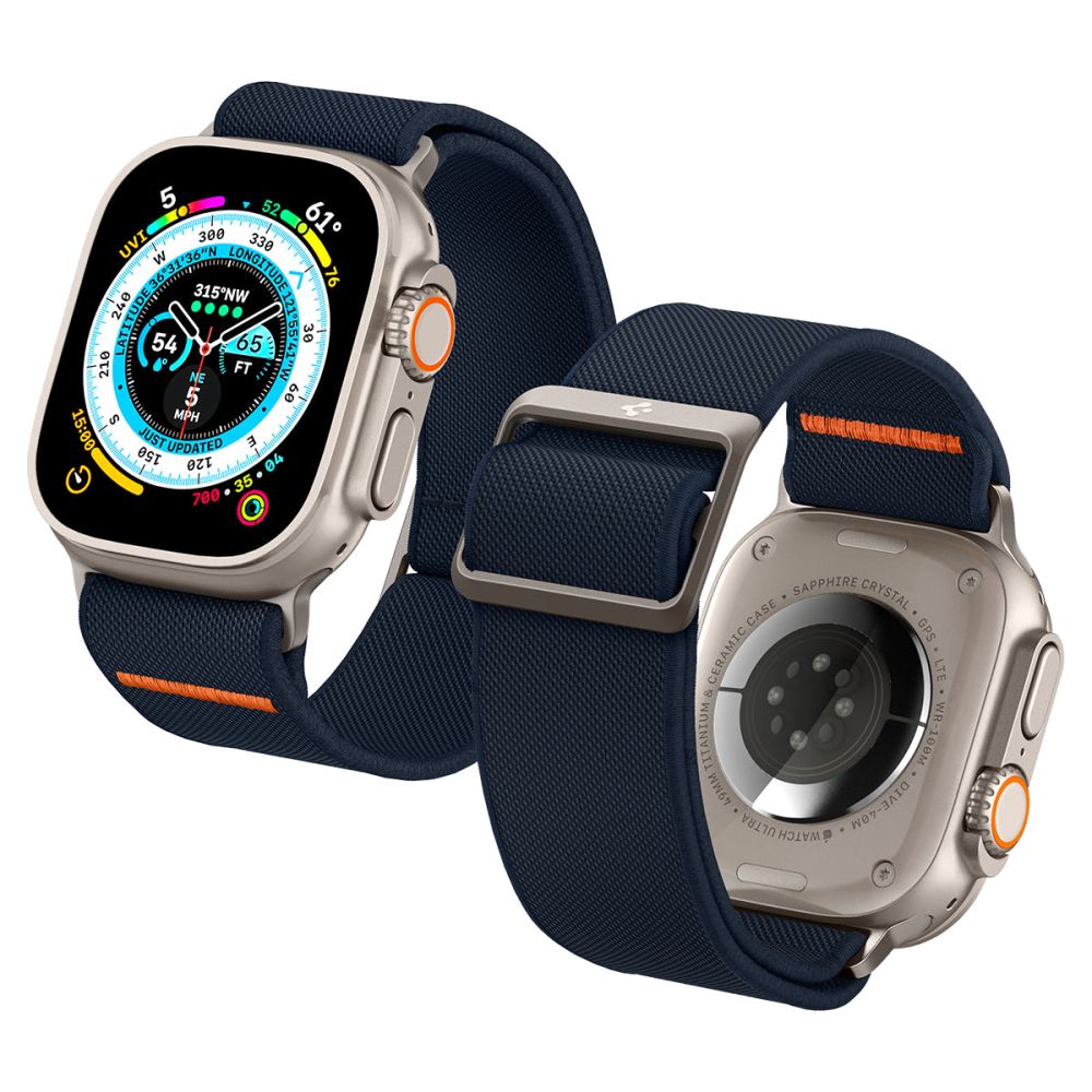 Curea Spigen Fit Lite Ultra pentru Apple Watch 49mm / 46mm / 45mm / 44mm / 42mm Series, Bleumarin
