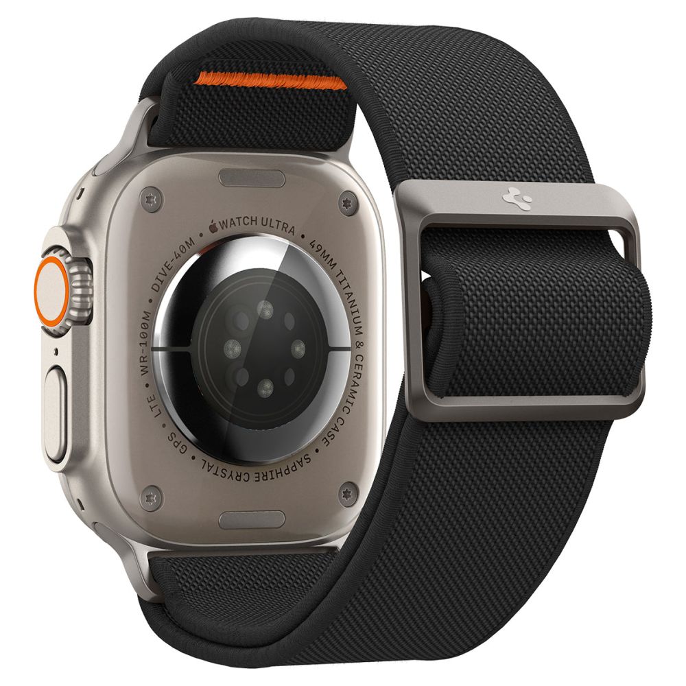Curea Spigen Fit Lite Ultra pentru Apple Watch 49mm / 46mm / 45mm / 44mm / 42mm Series, Neagra AMP05983
