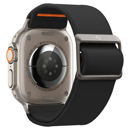 Curea Spigen Fit Lite Ultra pentru Apple Watch 49mm / 46mm / 45mm / 44mm / 42mm Series, Neagra AMP05983