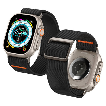 Curea Spigen Fit Lite Ultra pentru Apple Watch 49mm / 46mm / 45mm / 44mm / 42mm Series, Neagra AMP05983
