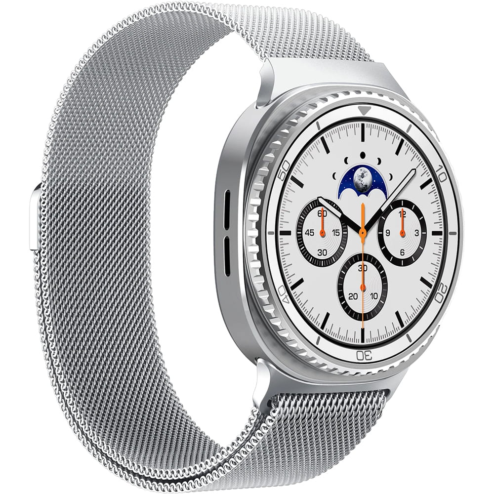 Curea Spigen Metal Fit pentru  Samsung Galaxy Watch9 / Watch8 / Watch8 Classic Series, Argintie AMP10121