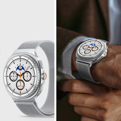 Curea Spigen Metal Fit pentru  Samsung Galaxy Watch9 / Watch8 / Watch8 Classic Series, Argintie AMP10121