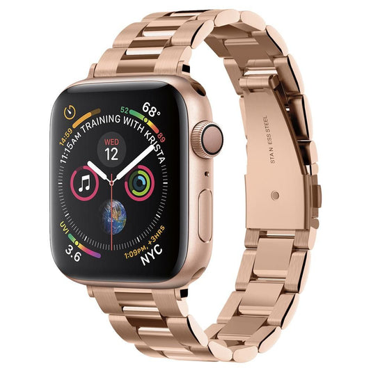 Curea Spigen Modern Fit pentru Apple Watch 42mm / 41mm / 40mm / 38mm Series, Roz Aurie