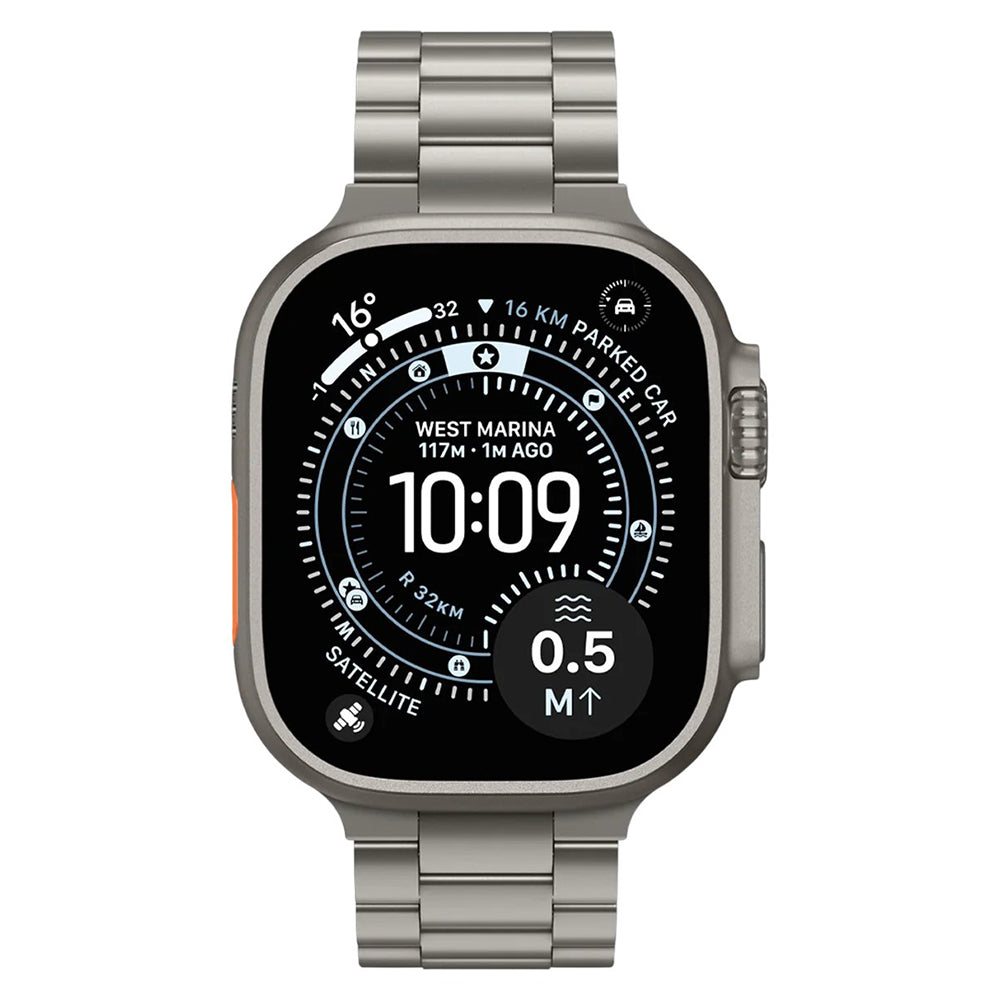 Curea Spigen Modern Fit Titanium pentru Apple Watch 49mm / 46mm / 45mm / 44mm Series, Gri AMP09105
