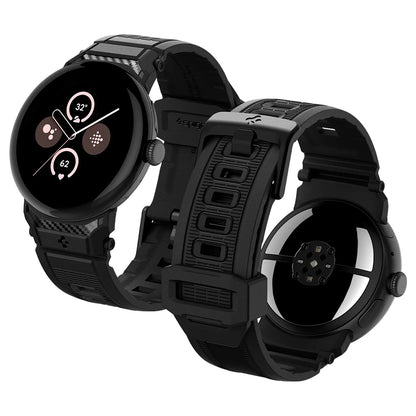 Curea Spigen Rugged pentru Google Pixel Watch 41mm Series, Neagra AMP07556
