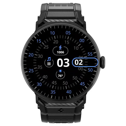 Curea Spigen Rugged pentru Google Pixel Watch 41mm Series, Neagra AMP07556