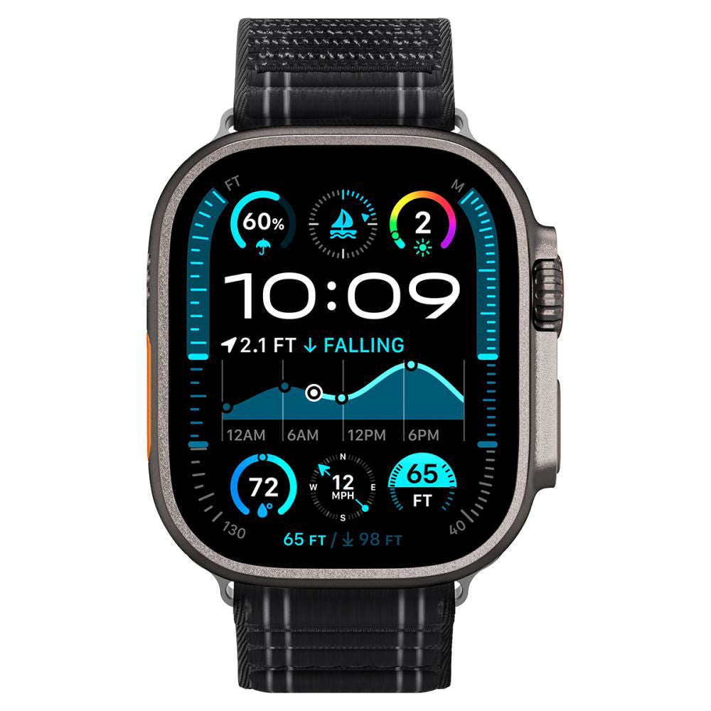 Curea Spigen WBF0 pentru Apple Watch 49mm / 46mm / 45mm / 44mm Series, Neagra AMP10141