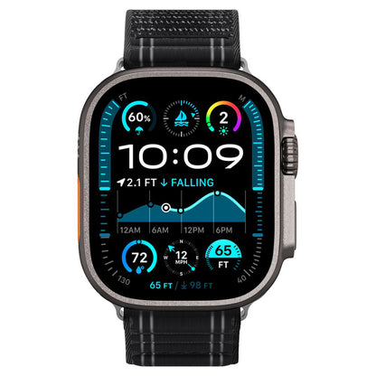 Curea Spigen WBF0 pentru Apple Watch 49mm / 46mm / 45mm / 44mm Series, Neagra AMP10141