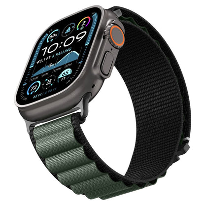 Curea Spigen WBF1 pentru Apple Watch 49mm / 46mm / 45mm / 44mm Series, Neagra Verde